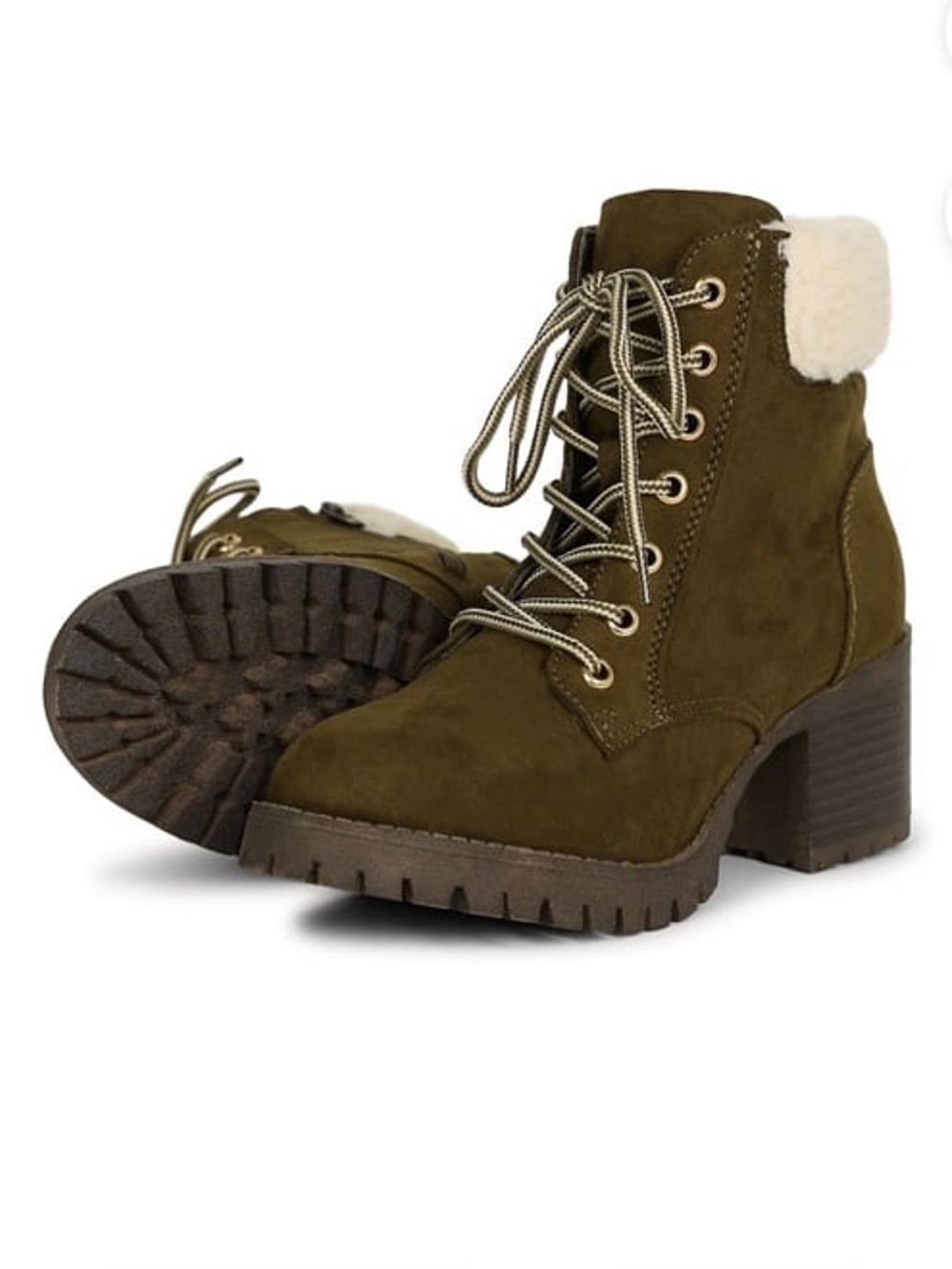 Bamboo Faux Fur Boots - Picture 1 of 8